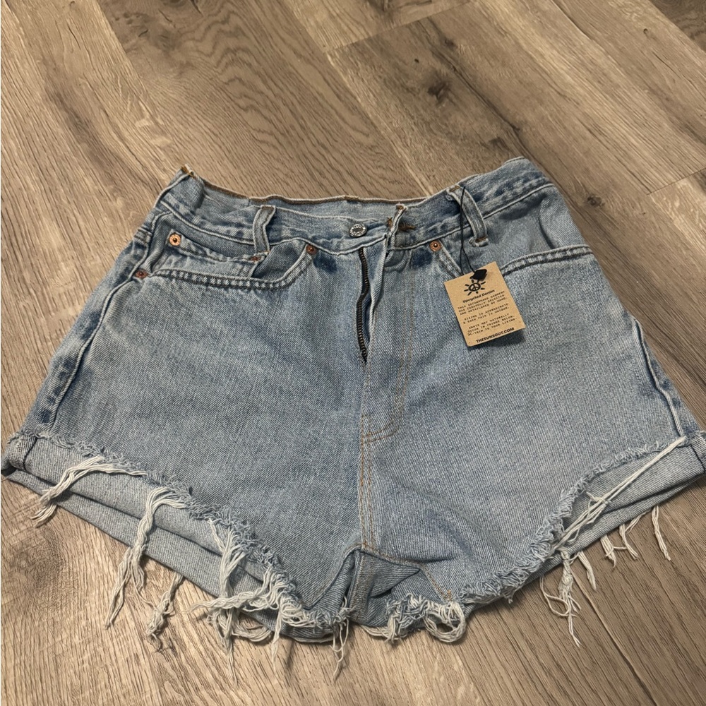 Levi's Light Blue Jean Shorts